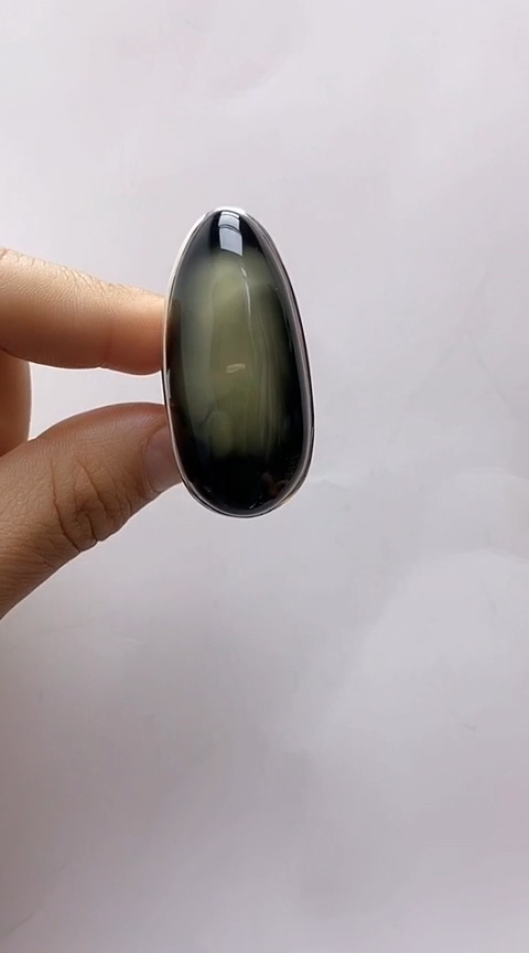 【闪购商品】琥珀裸石银S925镶嵌琥珀戒指