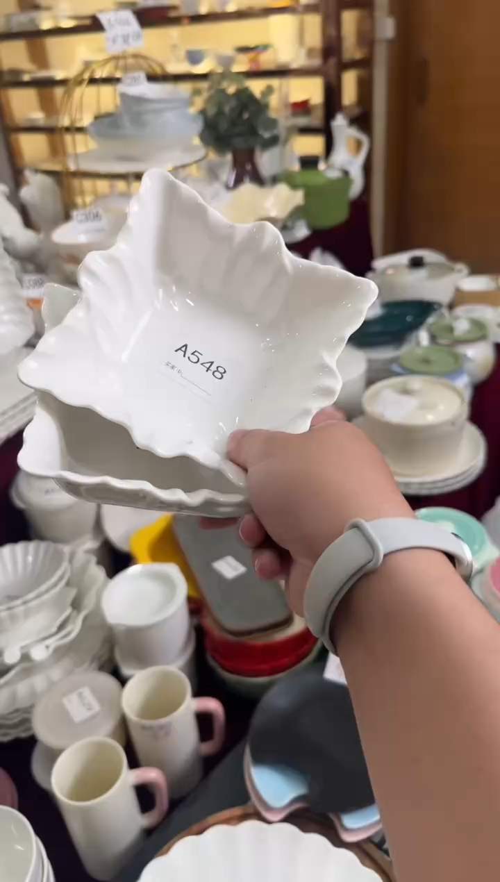 摆件陶A548 2个装陶瓷餐具库存微瑕介意勿拍