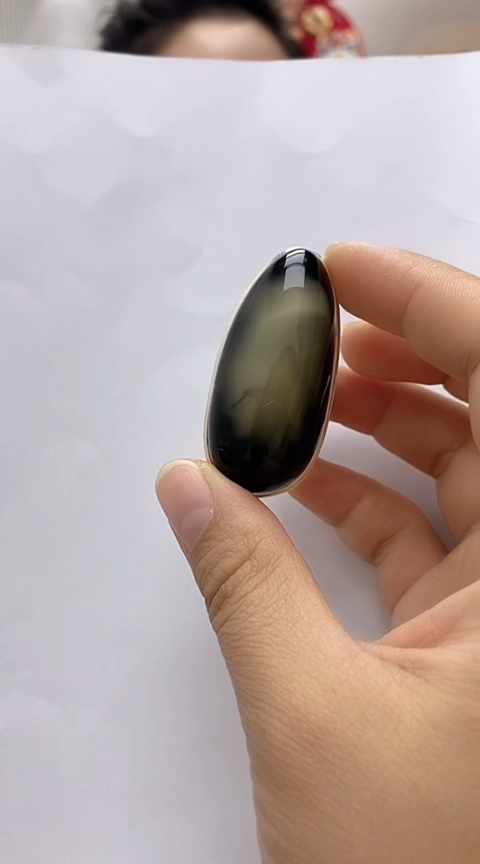 【闪购商品】琥珀裸石银S925镶嵌琥珀戒指