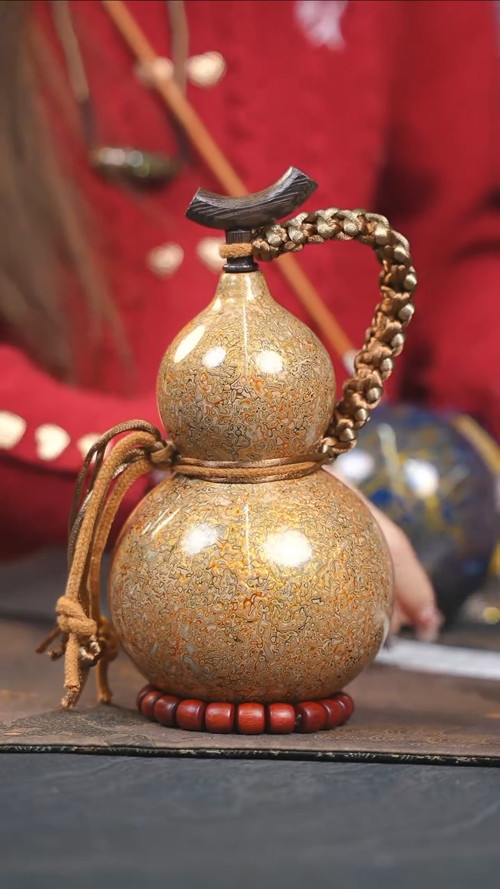 【闪购商品】WZ217漆艺酒葫芦不包手串及旋转底座