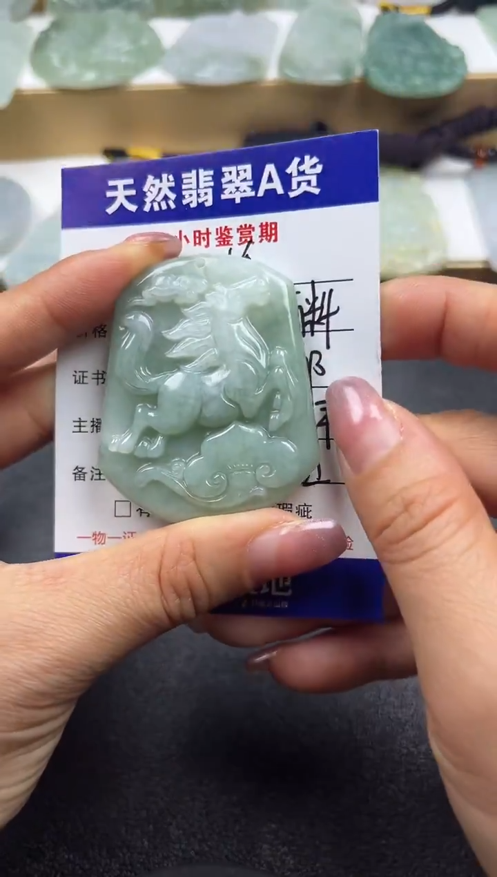 颈饰未镶嵌翡翠              