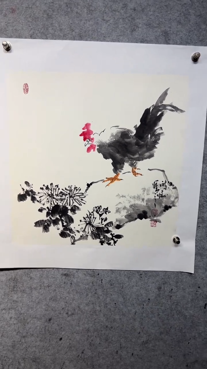 国画澹*张自学水墨国画24