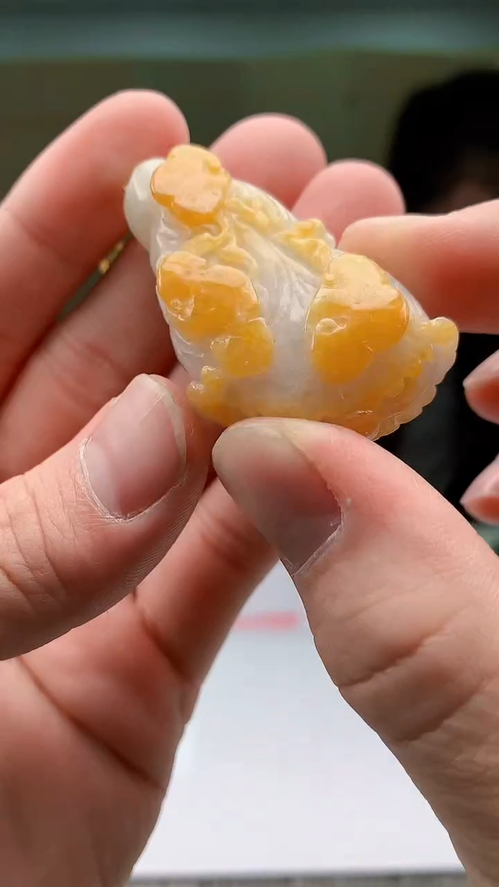 【闪购商品】定制翡翠未镶嵌5153bb-毛货挂件61