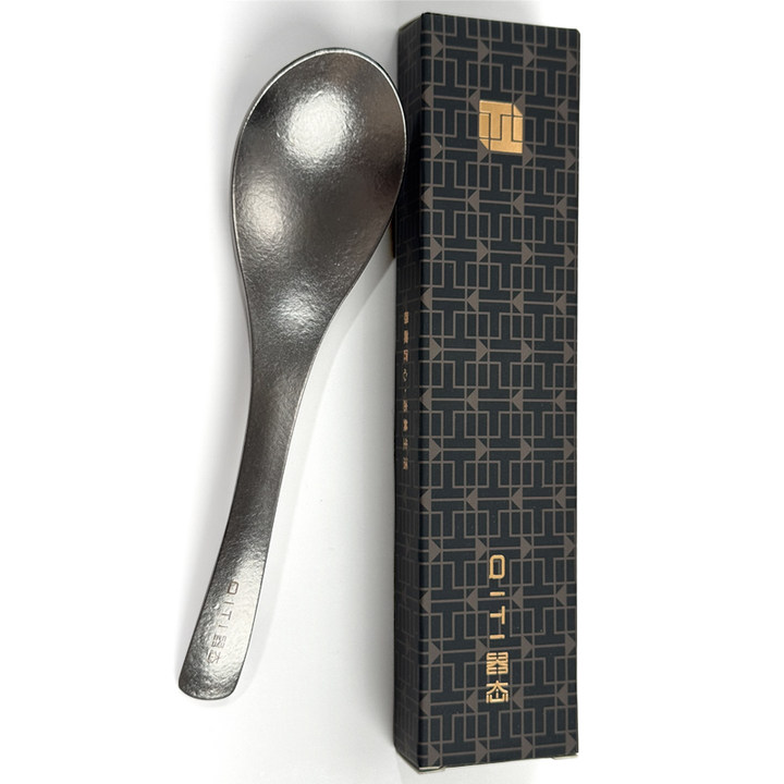 器态纯钛勺子家用汤勺吃饭喝汤户外便携耐高温加厚