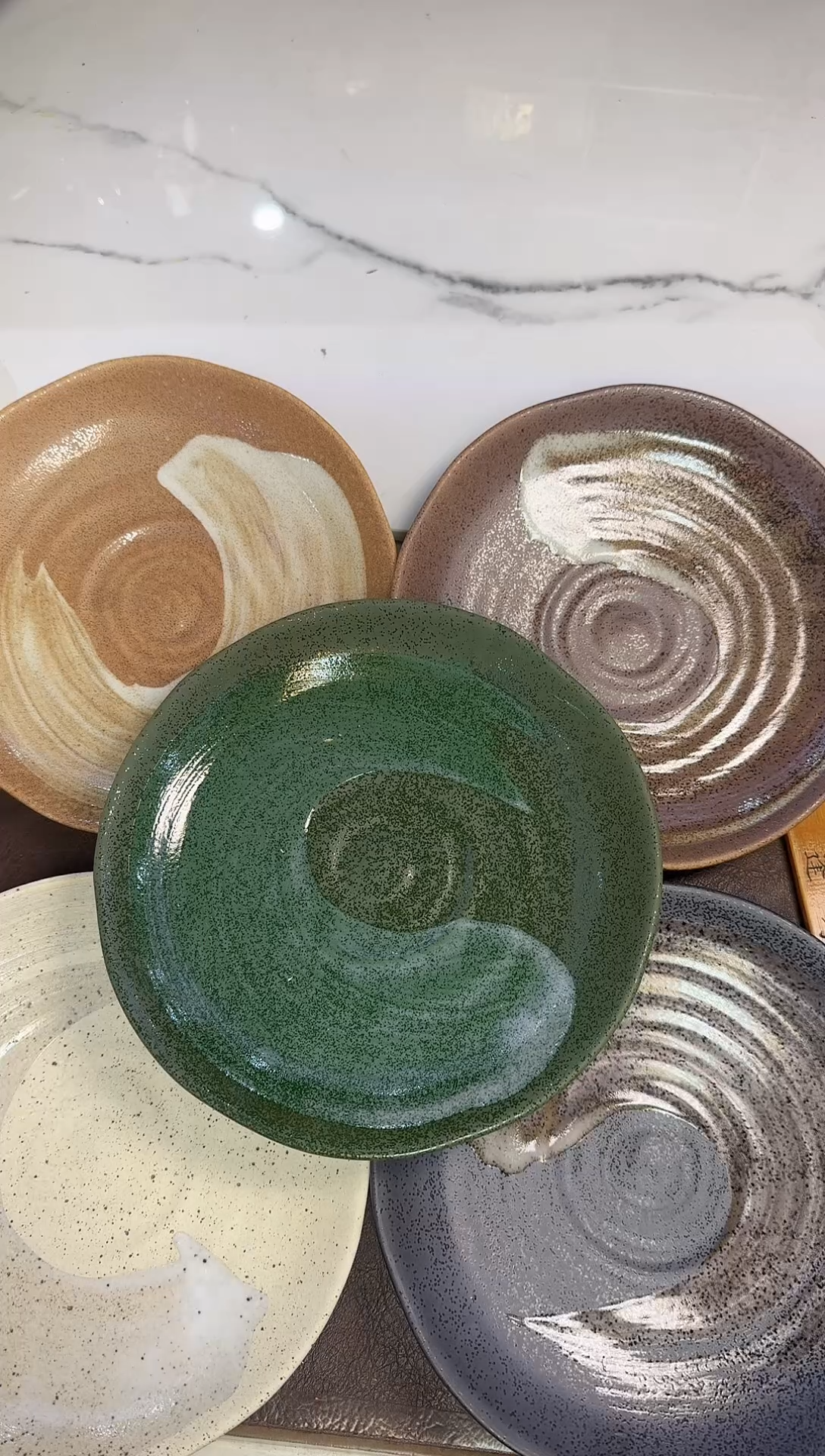 955···五釉5只盘