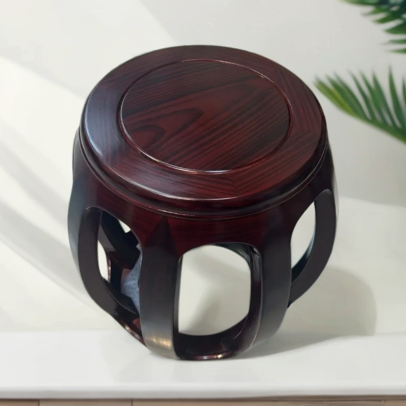 红木高端鼓凳酸枝木换鞋凳实木凳子黑酸枝宝宝凳