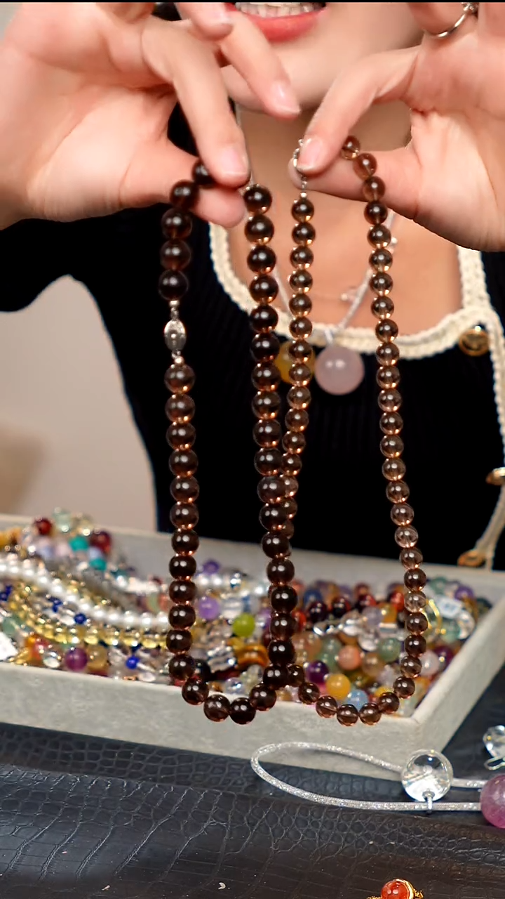 水晶摆件银S925镶嵌90