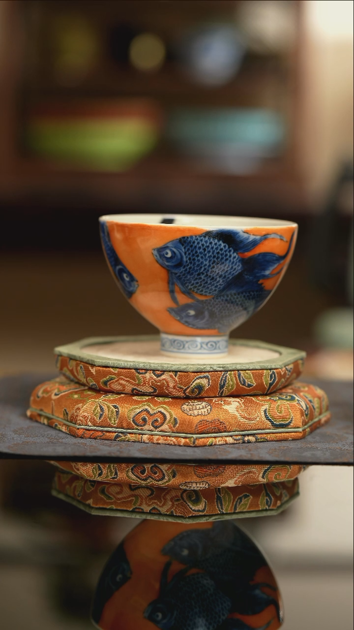 【闪购商品】又见春风神仙鱼鸡心杯