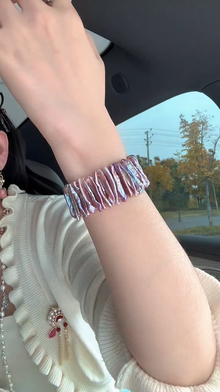 未镶嵌手镯淡水珍珠琵琶珍珠手牌多样性发1