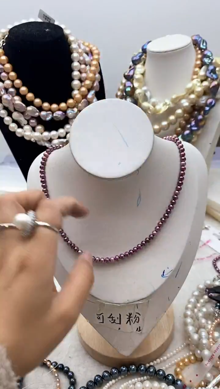 【闪购商品】淡水珍珠颈饰钛钢155