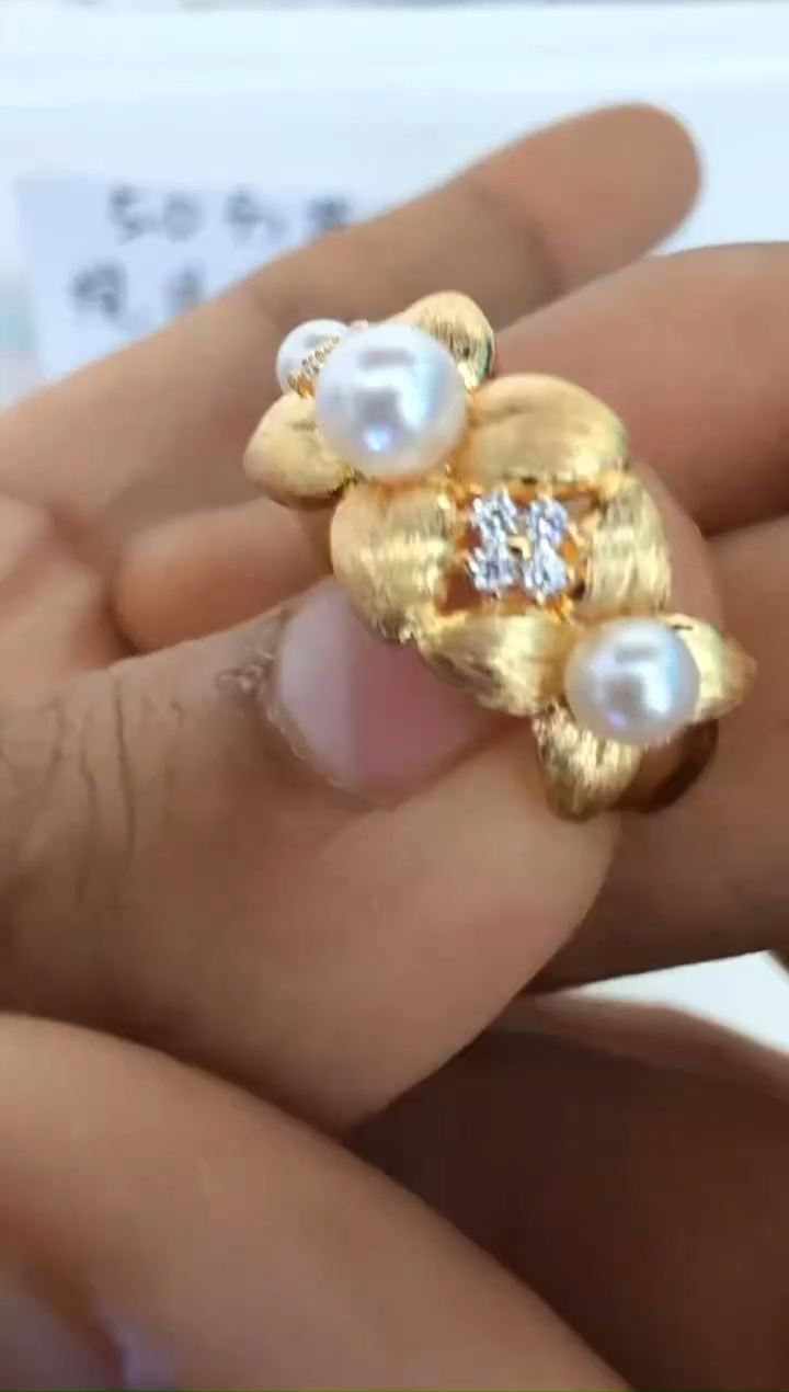 【闪购商品】海水珍珠戒指银S925镶嵌戒指
