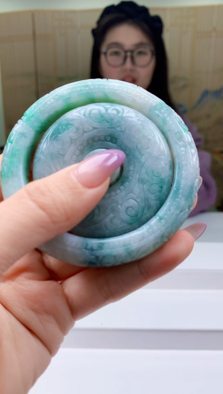 【闪购商品】定制翡翠未镶嵌5028ty-毛货手镯（圈口）102