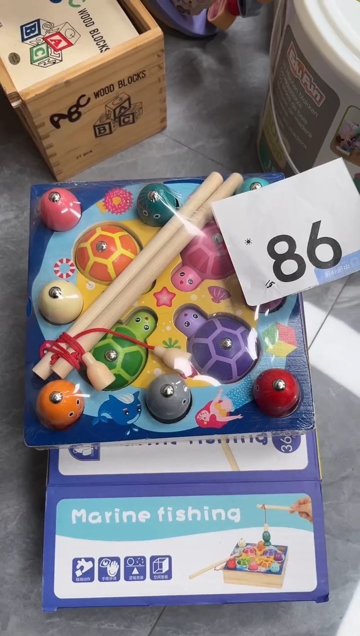 木实木钓鱼钓乌龟（86）