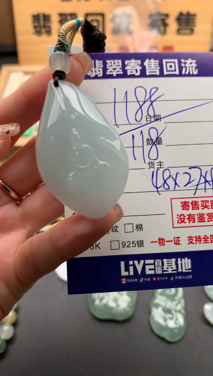 翡翠未镶嵌颈饰10128643