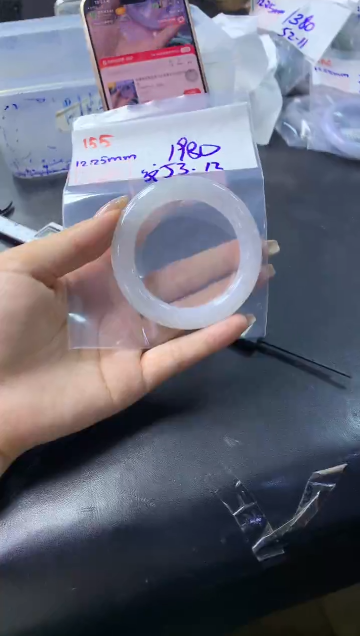 未镶嵌定制翡翠155手镯53纹+1980元+拍一发一