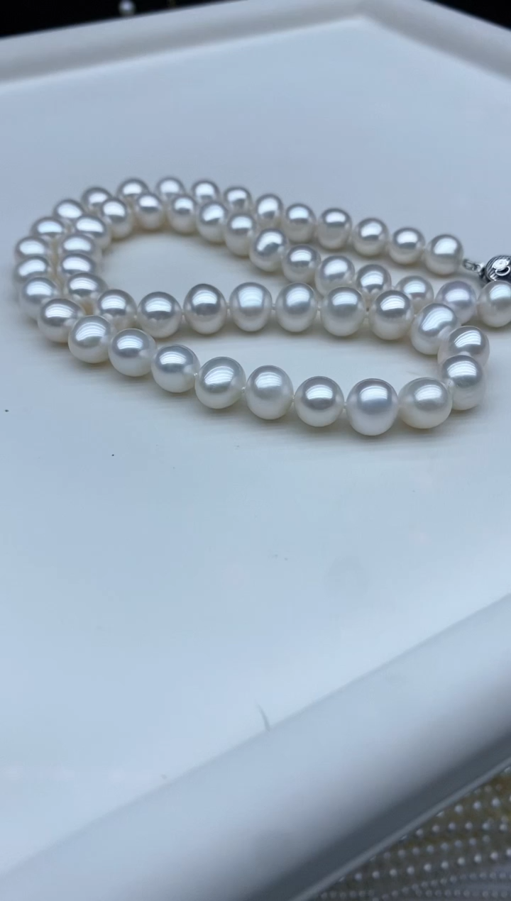 【闪购商品】淡水珍珠颈饰银S925镶嵌7.5-8.5mm