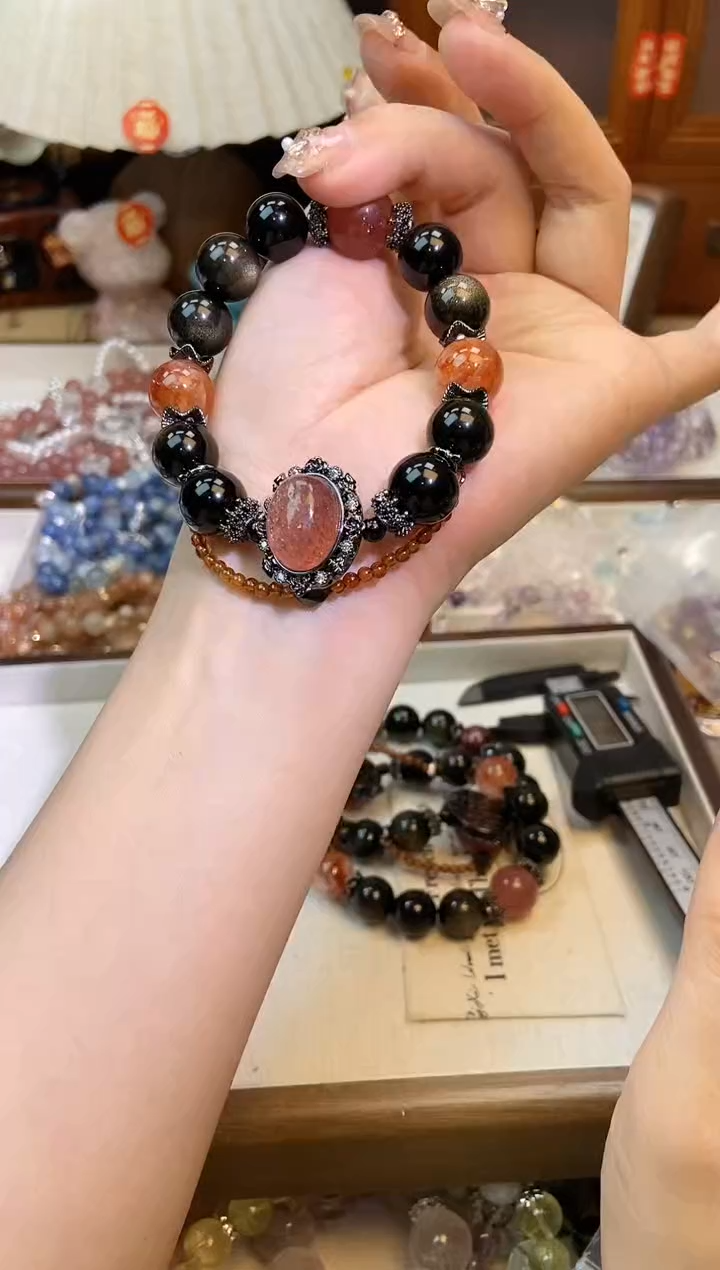 【闪购商品】黑曜岩手饰未镶嵌178