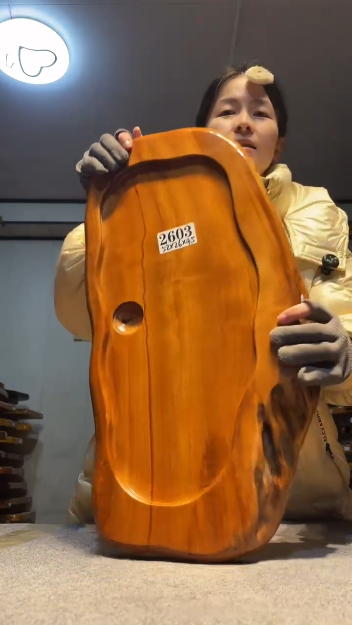 实木原木茶盘一物一拍 【 不含配件  
