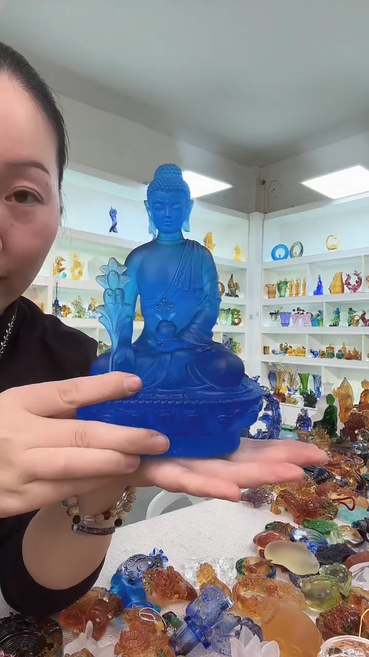 手工艺品琉璃药师佛··