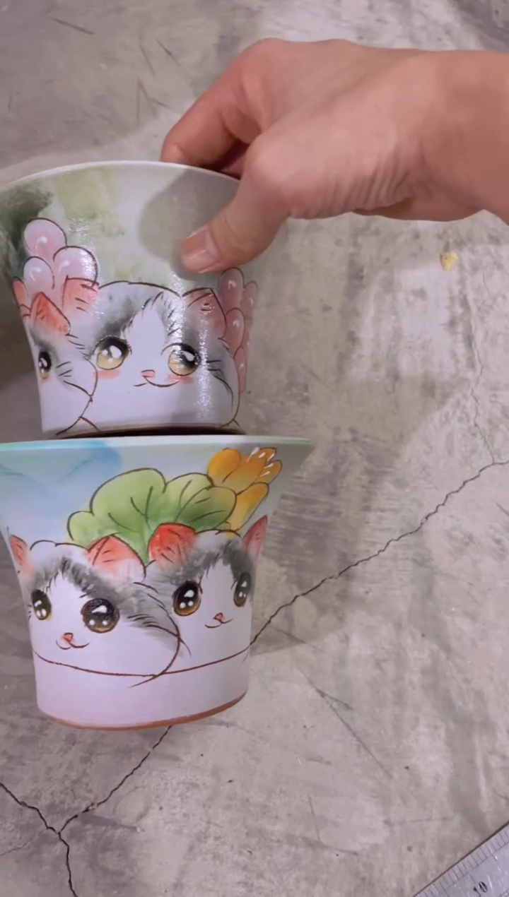 摆件29陶花岛多肉陶瓷花盆罐——微瑕