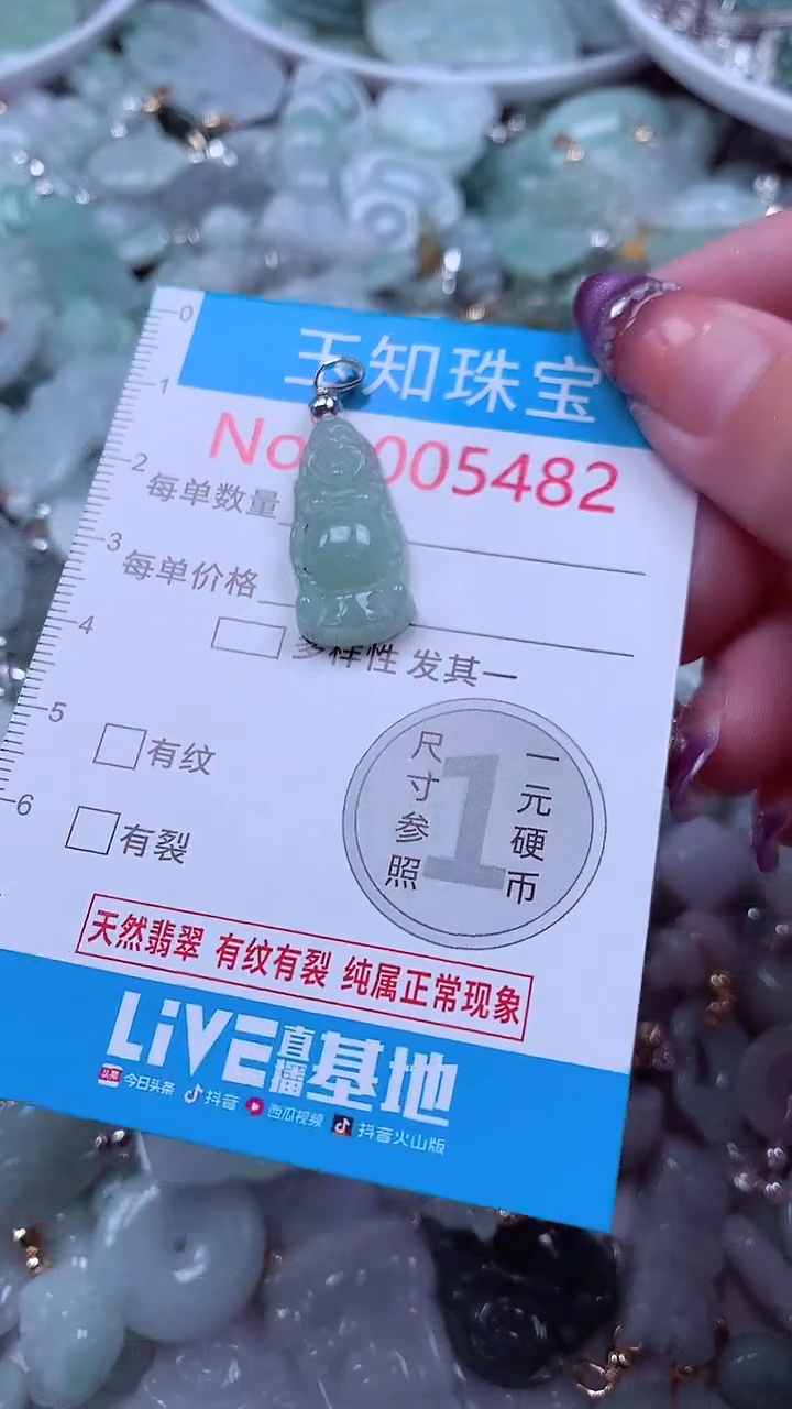 翡翠未镶嵌吊坠(不含链)5482