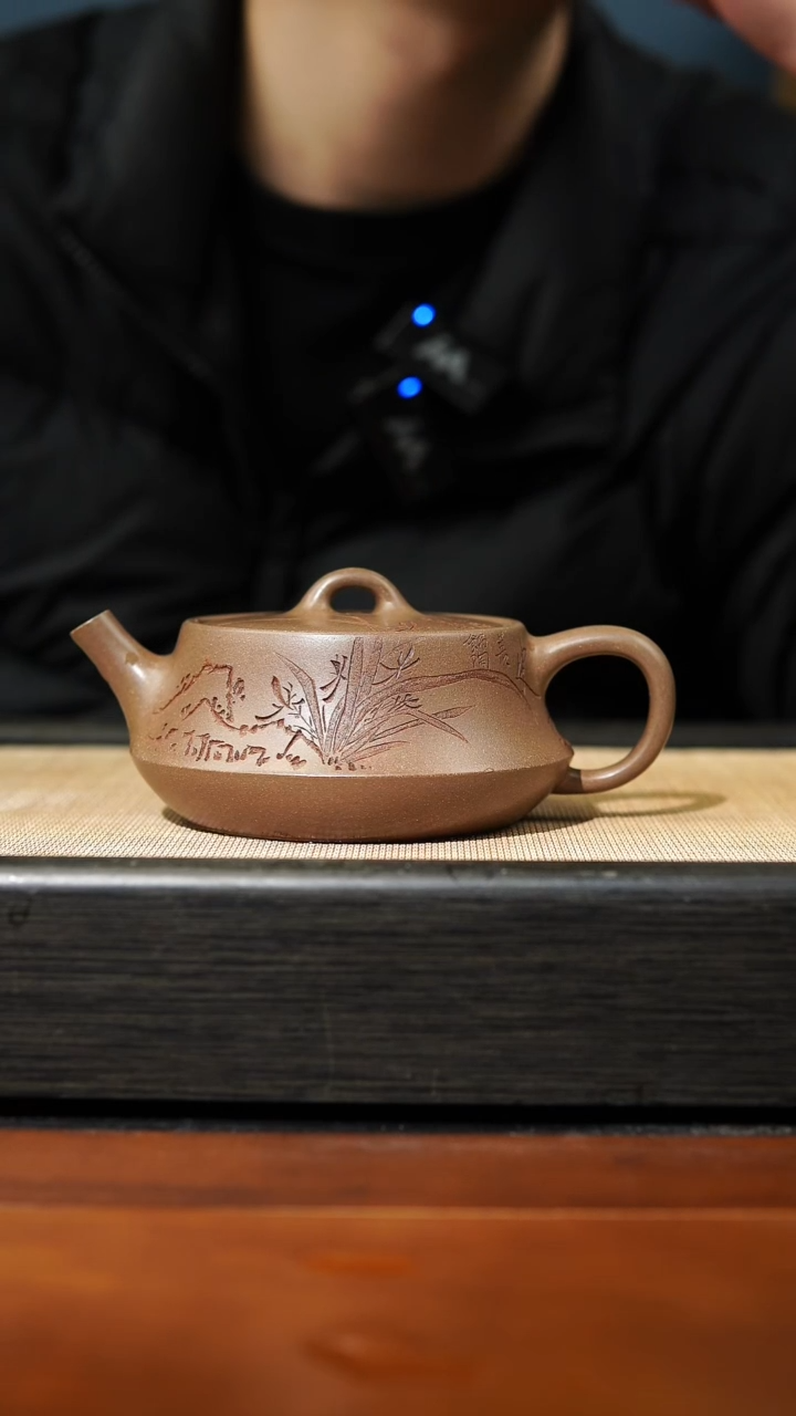 【闪购商品】紫砂茶壶青段柱础220cc