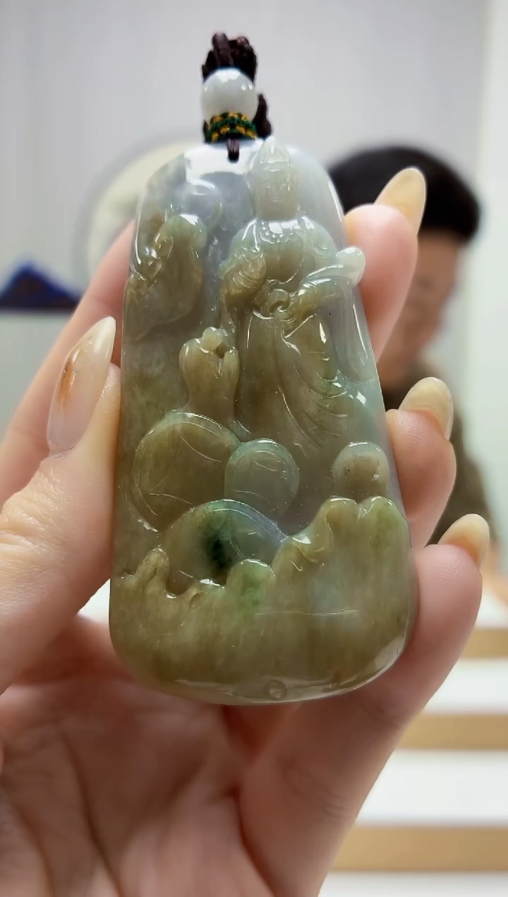 未镶嵌定制翡翠4917jw-毛货挂件66