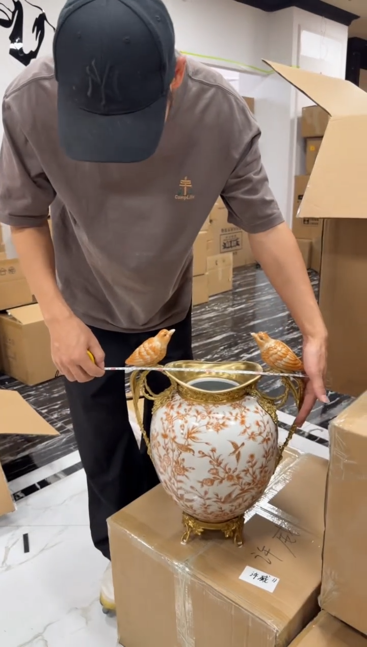 黄铜黛姿家居装饰品摆件  