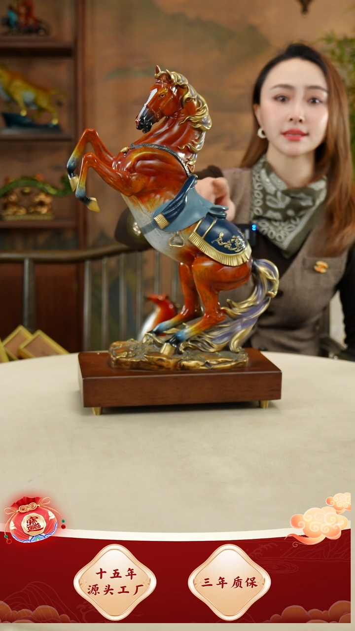 铜黄铜材质赤兔马