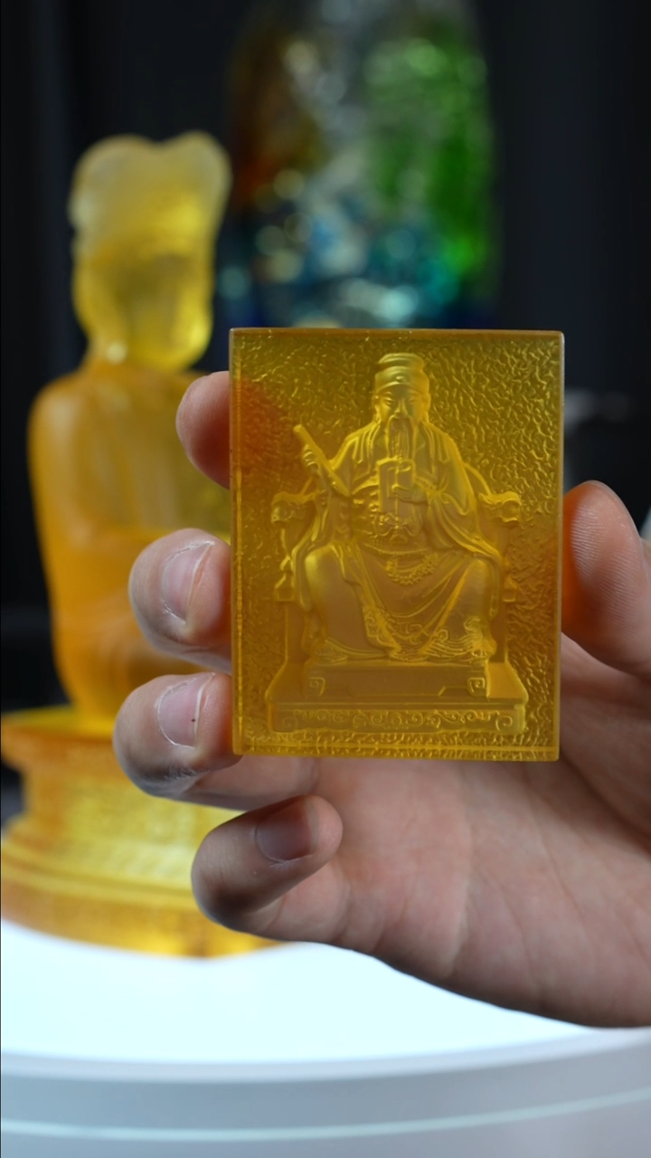 茶宠文昌帝君高7厘米砖