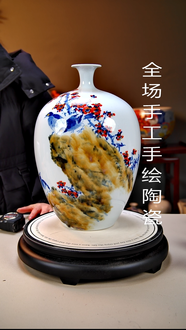 摆件陶景德镇手绘陶瓷25