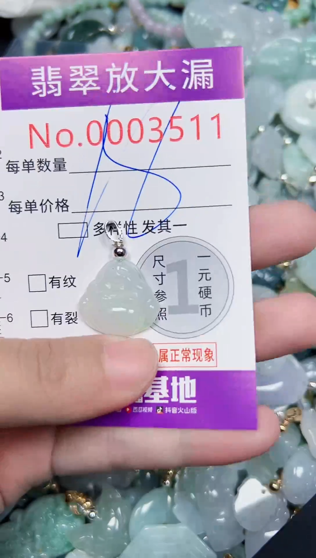 颈饰未镶嵌翡翠3511