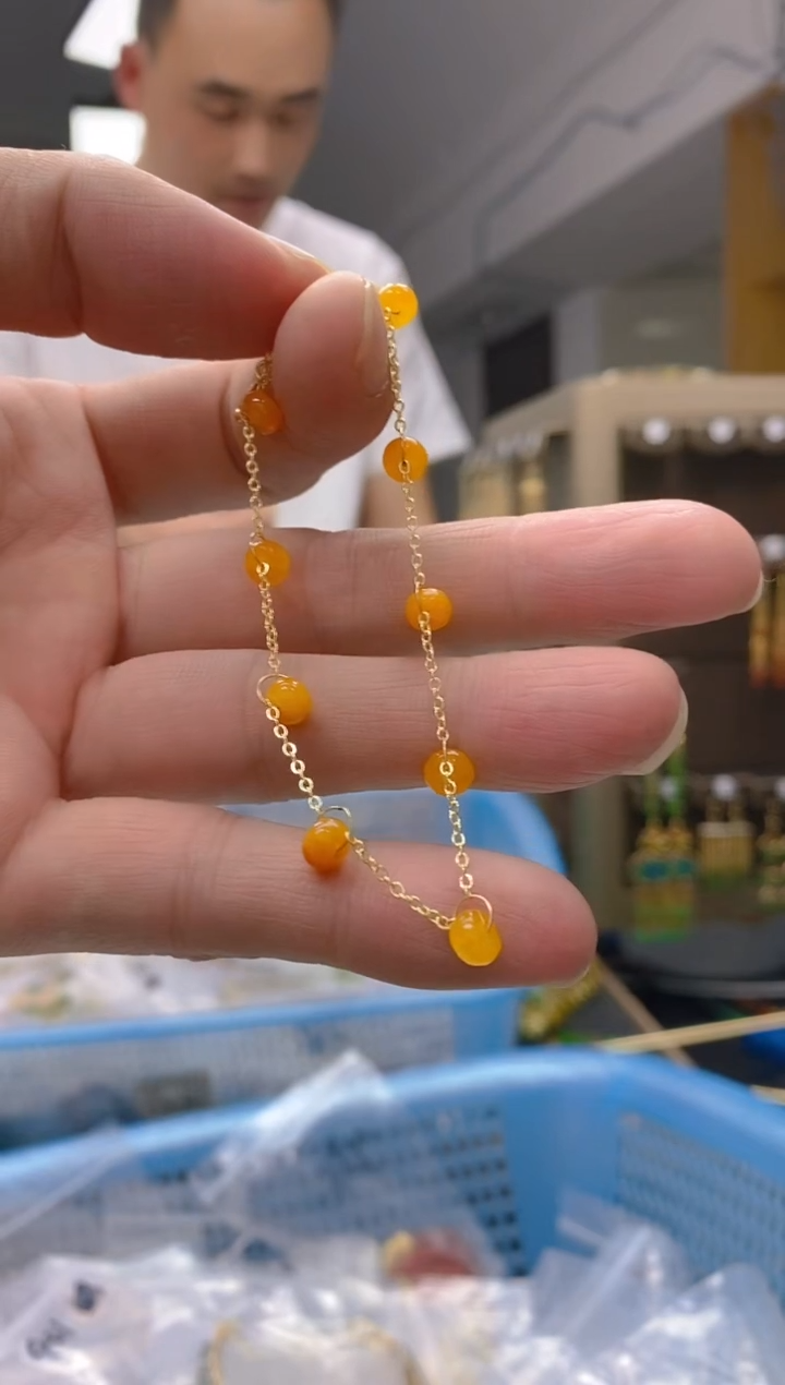 【闪购商品】翡翠耳饰合金175翡翠手链