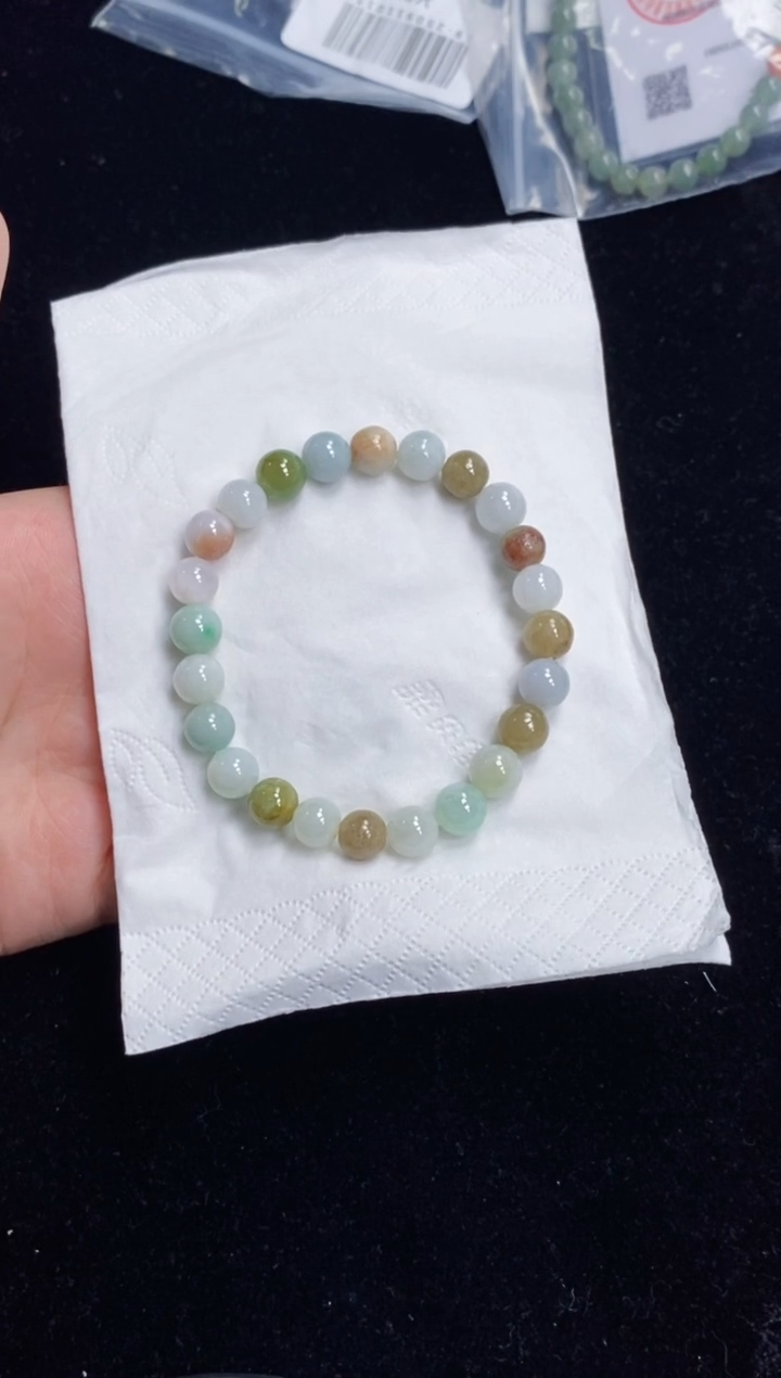 未镶嵌手串翡翠147号链接天然缅甸翡翠A货一物一证