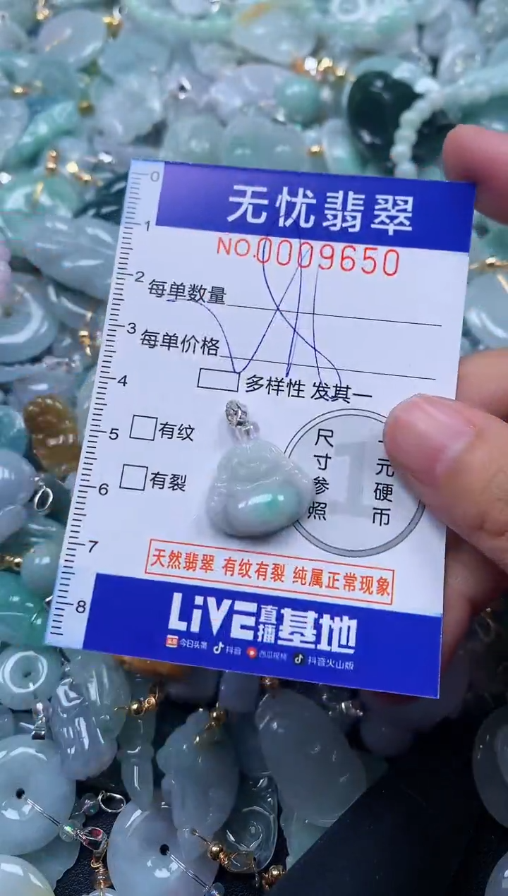 颈饰未镶嵌翡翠9650