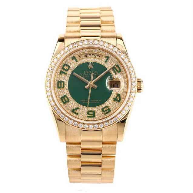 95新 Rolex/劳力士 礼尚往来118348卡08年劳力士中性表Z0744