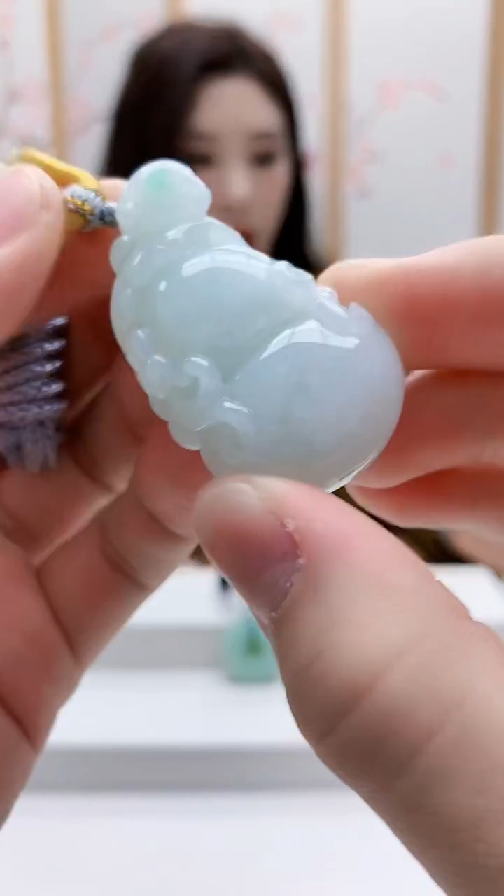 未镶嵌定制翡翠4829bb-毛货挂件20