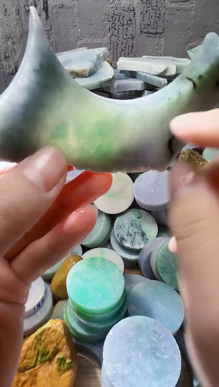裸石翡翠天然翡翠A货石 南 259