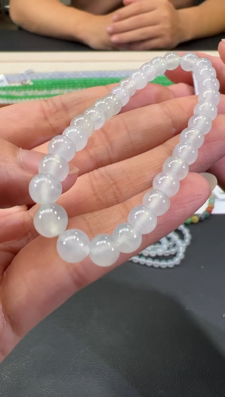 未镶嵌手串翡翠B161|2500