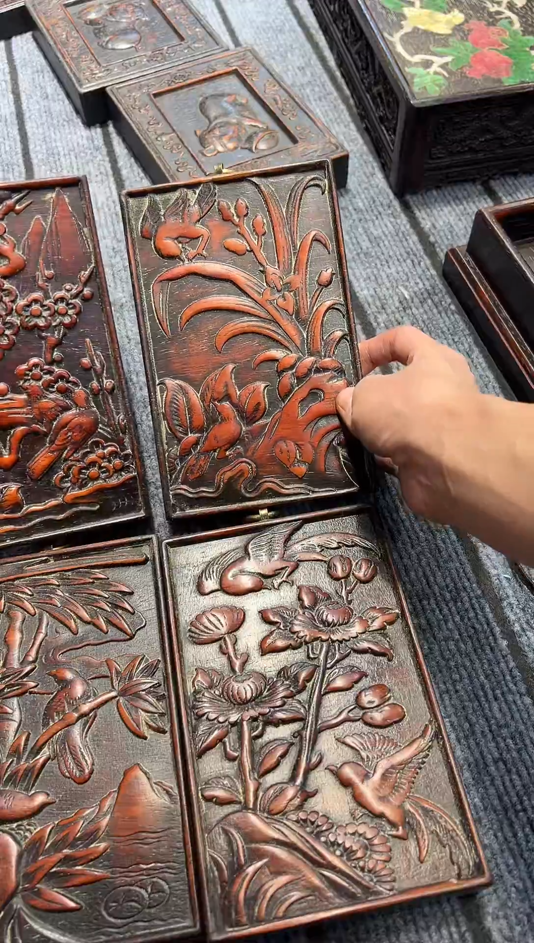 木紫檀雕刻一物一拍