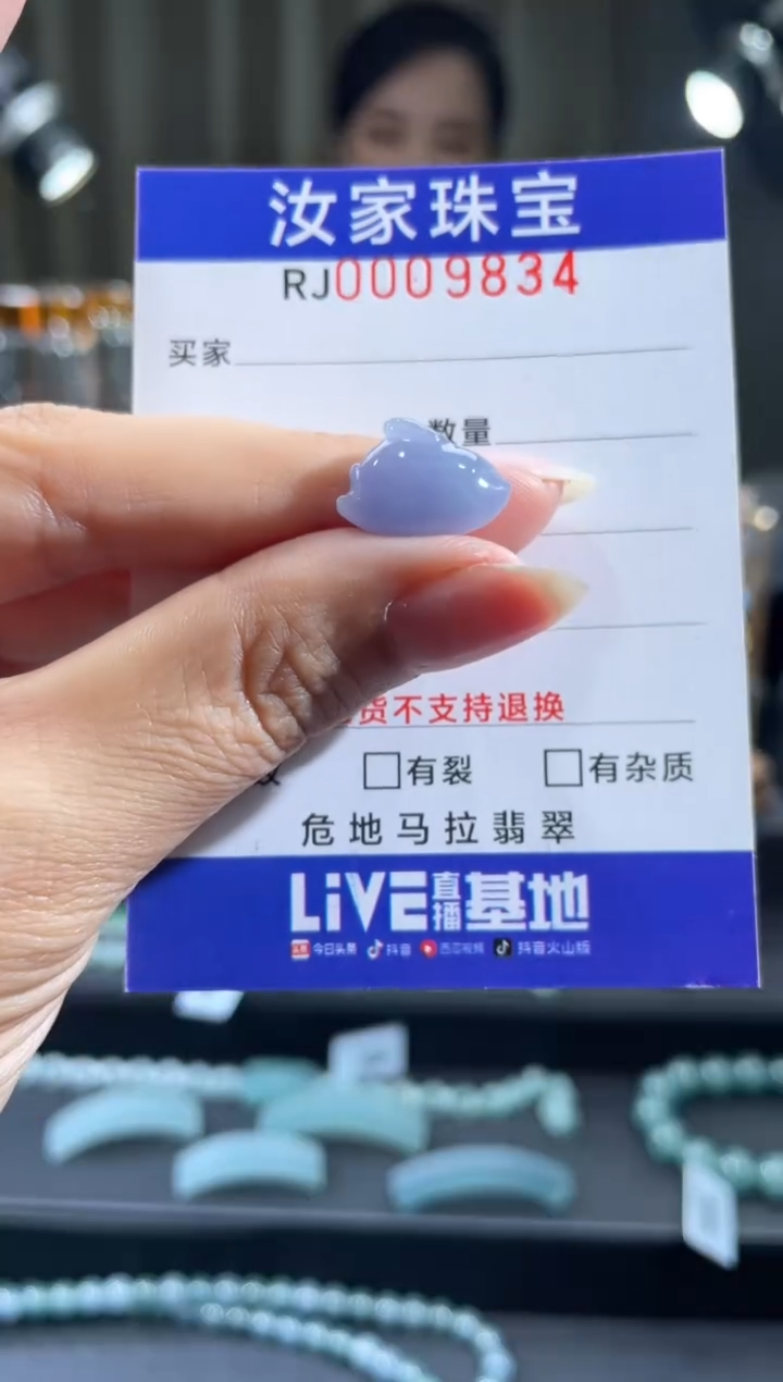 未镶嵌挂件翡翠9834