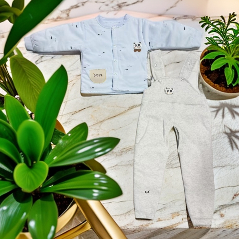 【备注主播给的编码】宝宝中棉分体背带套装