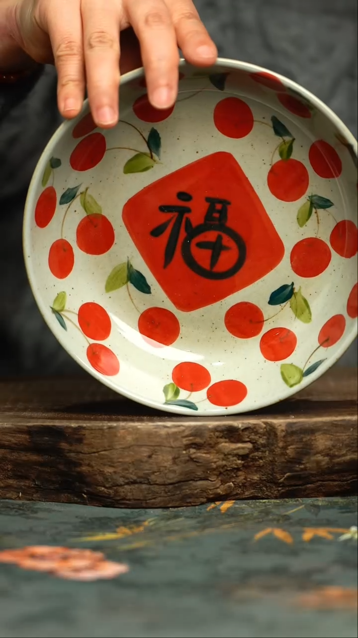 【闪购商品】杯釉下彩手工手绘同款陶器