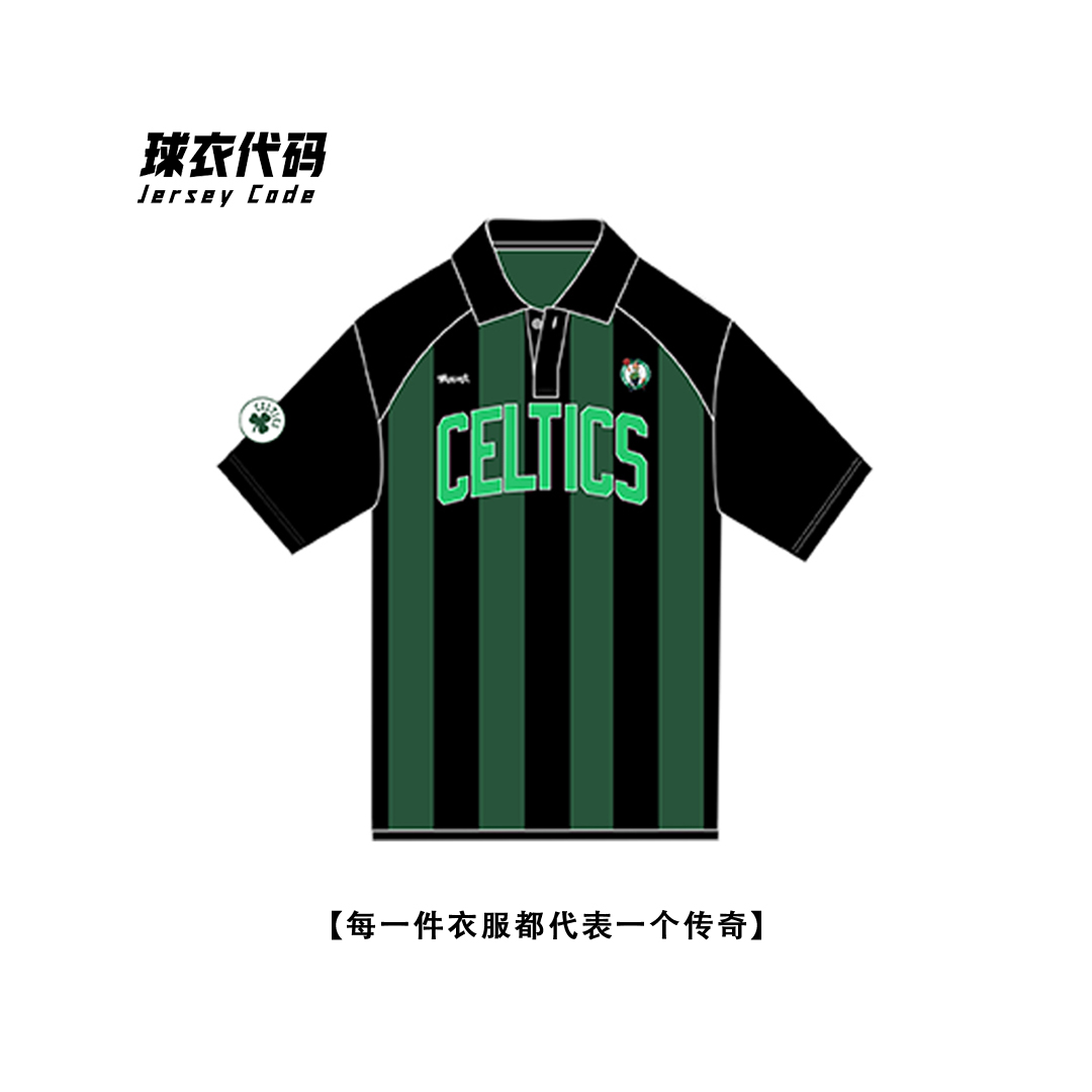 【凯尔特人】POLO美式风格街头休闲百搭球衣男女同款夏季半袖Q073