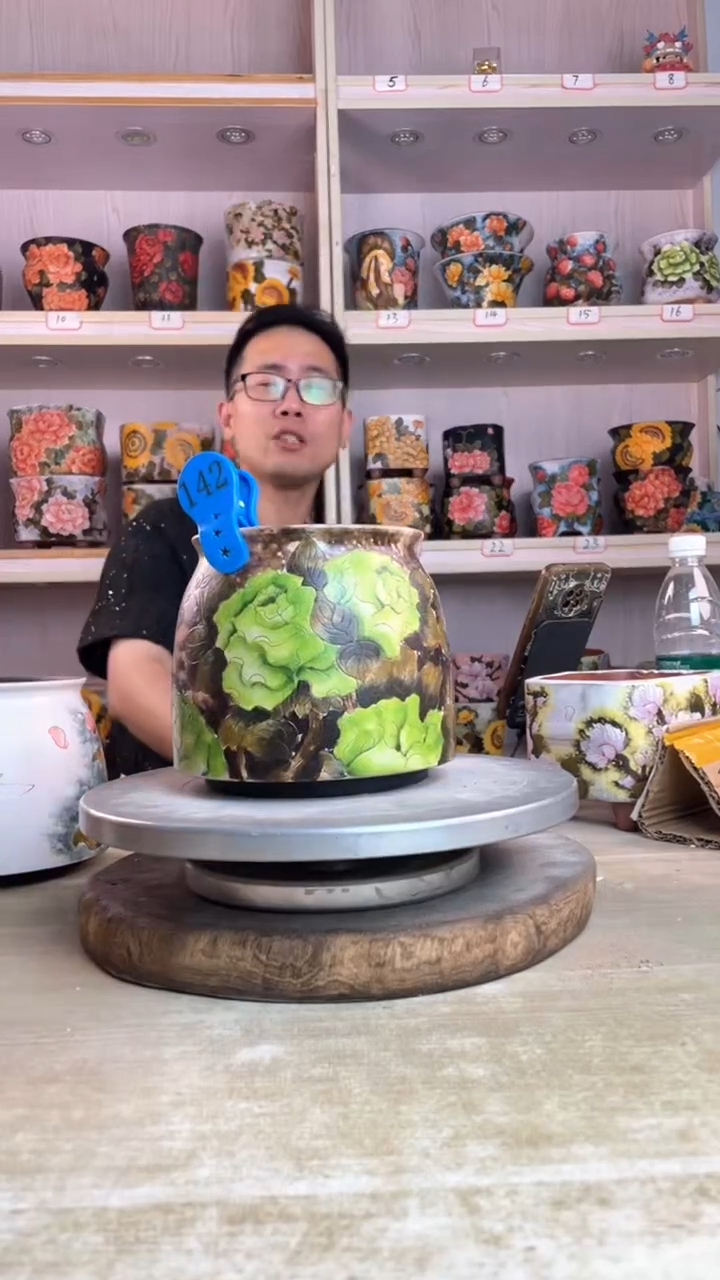 摆件142陶花岛多肉陶瓷花盆罐——微瑕