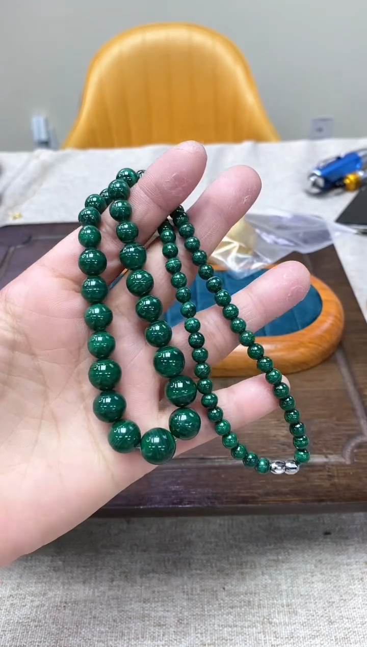【闪购商品】孔雀石颈饰未镶嵌多样性发一件 771