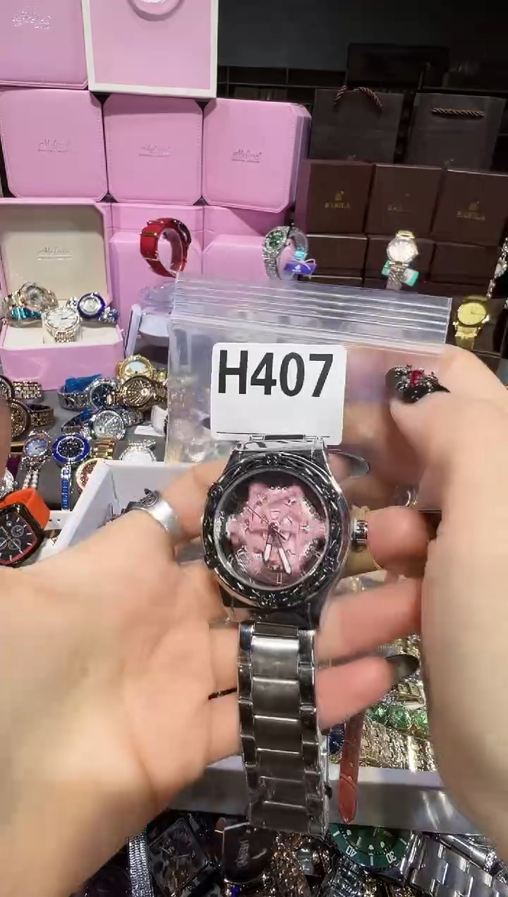 石英机芯不锈钢不锈钢直播定闪专用