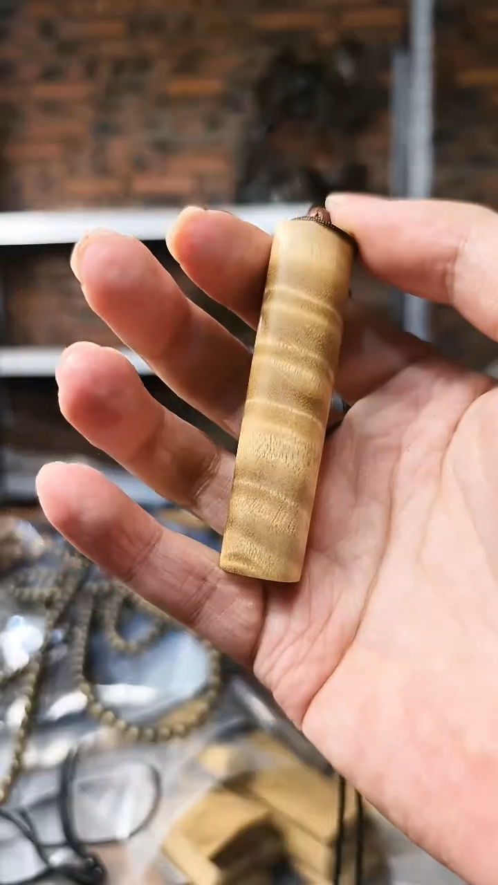 【闪购商品】楠木（金丝楠）把件无事牌