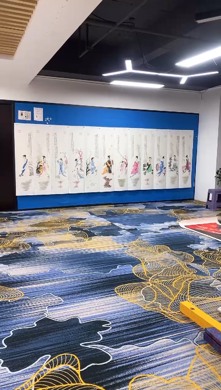 【闪购商品】国画张巨富 人物十二条屏