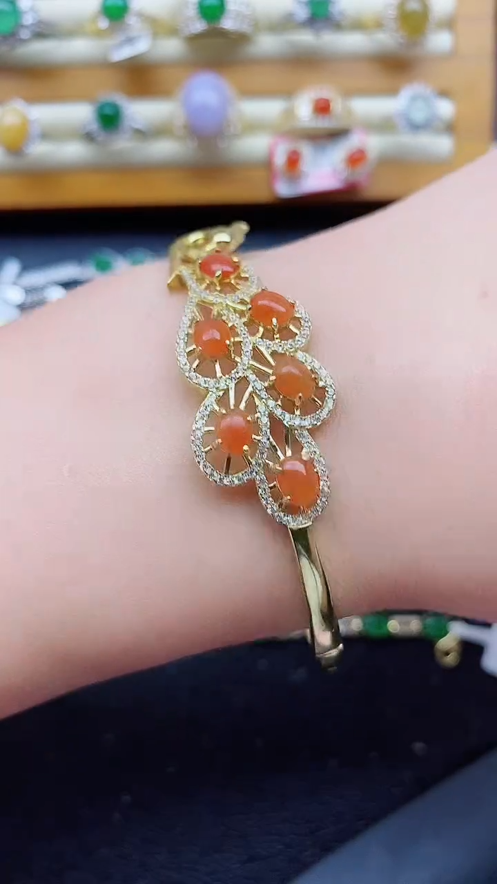 银S925镶嵌戒指翡翠用****91